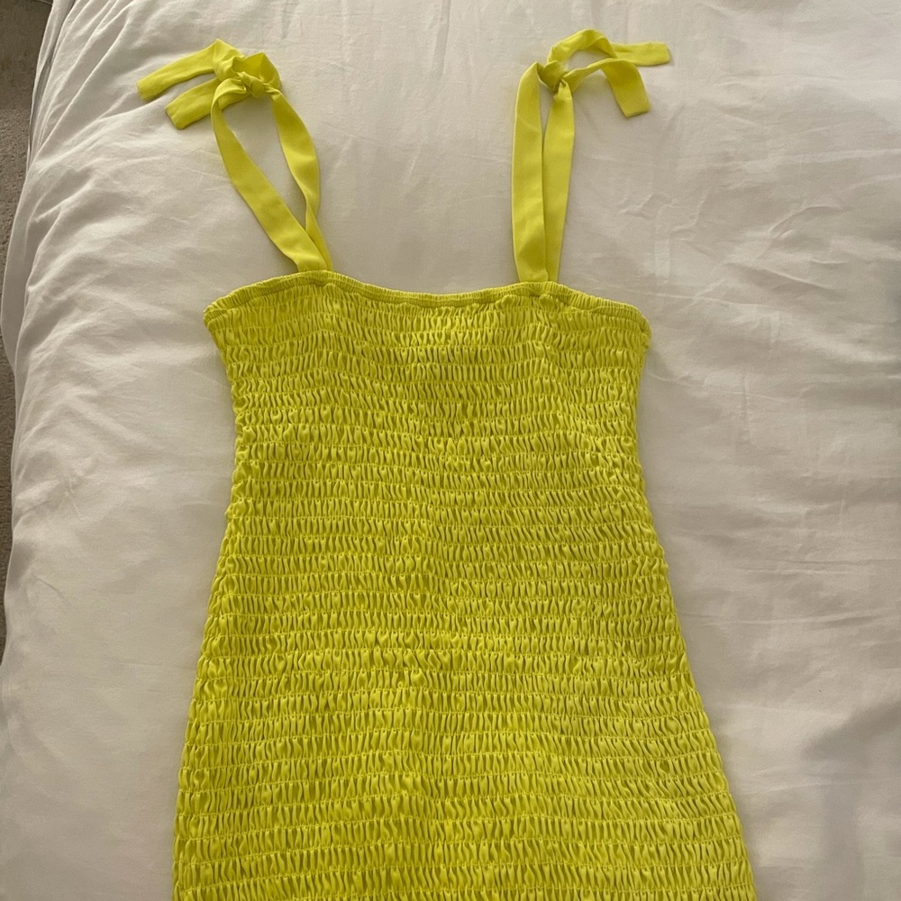 Yellow revolve dress